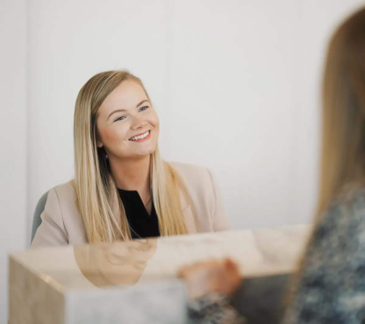 Patient at a post-operative review with their SkinSurgeons consultant